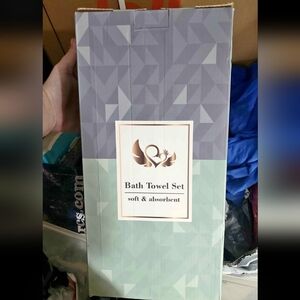 Luxury Bath Towel Set - Soft & Absorbent - Sky blue